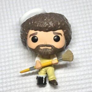 Funko Pop! Bob Ross with Paintbrush and Paint Can Collectible Figurine